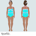 Aqua Sugar - CHOOSE CUSTOM COLORS - 25% Deposit to Reserve