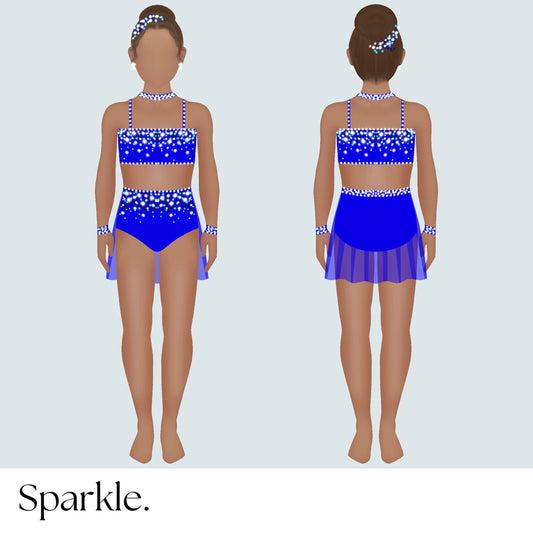 Blue Solace - CHOOSE CUSTOM COLORS - 25% Deposit to Reserve - Sparkle Worldwide