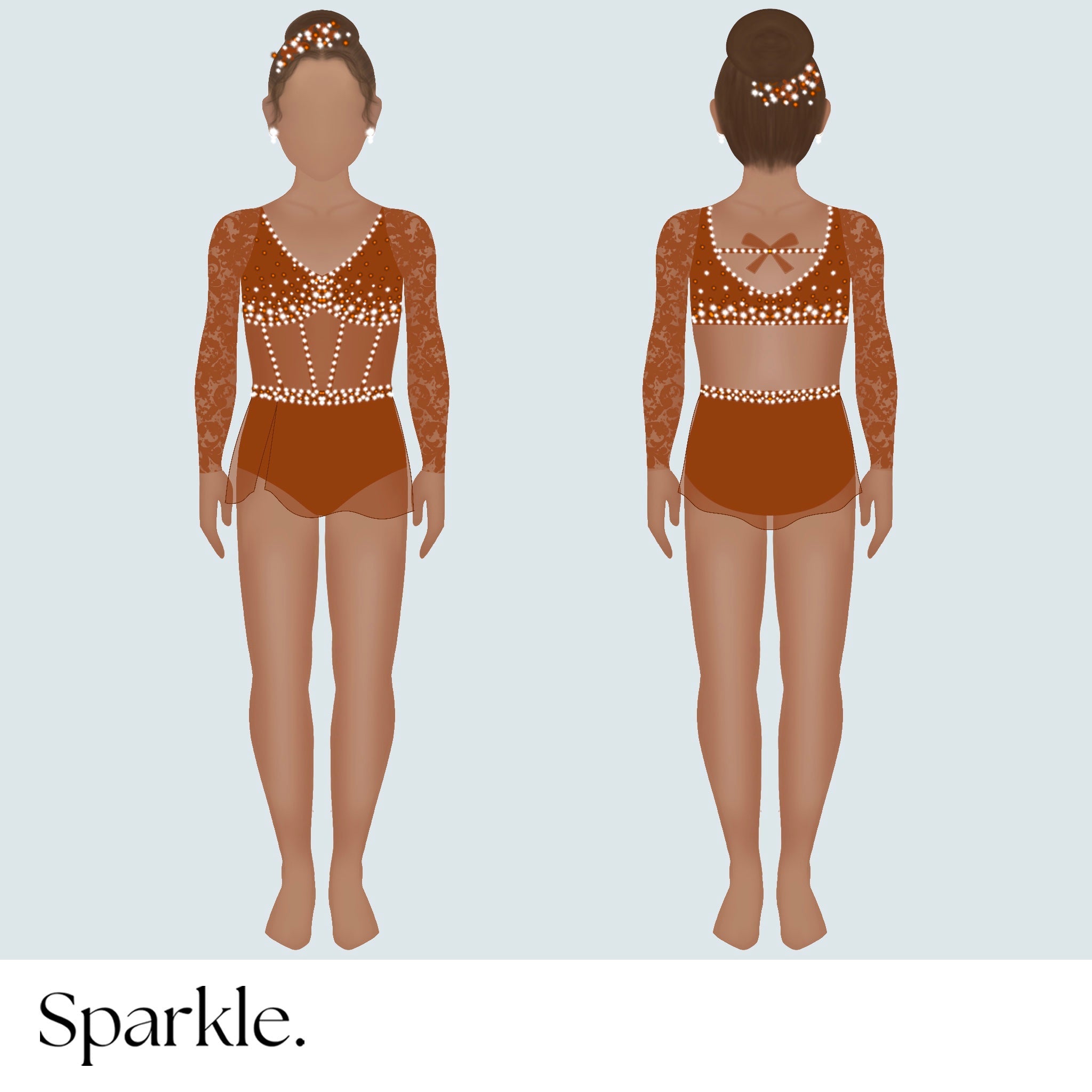 Cinnamon Whisper - CHOOSE CUSTOM COLORS - 25% Deposit to Reserve - Sparkle Worldwide