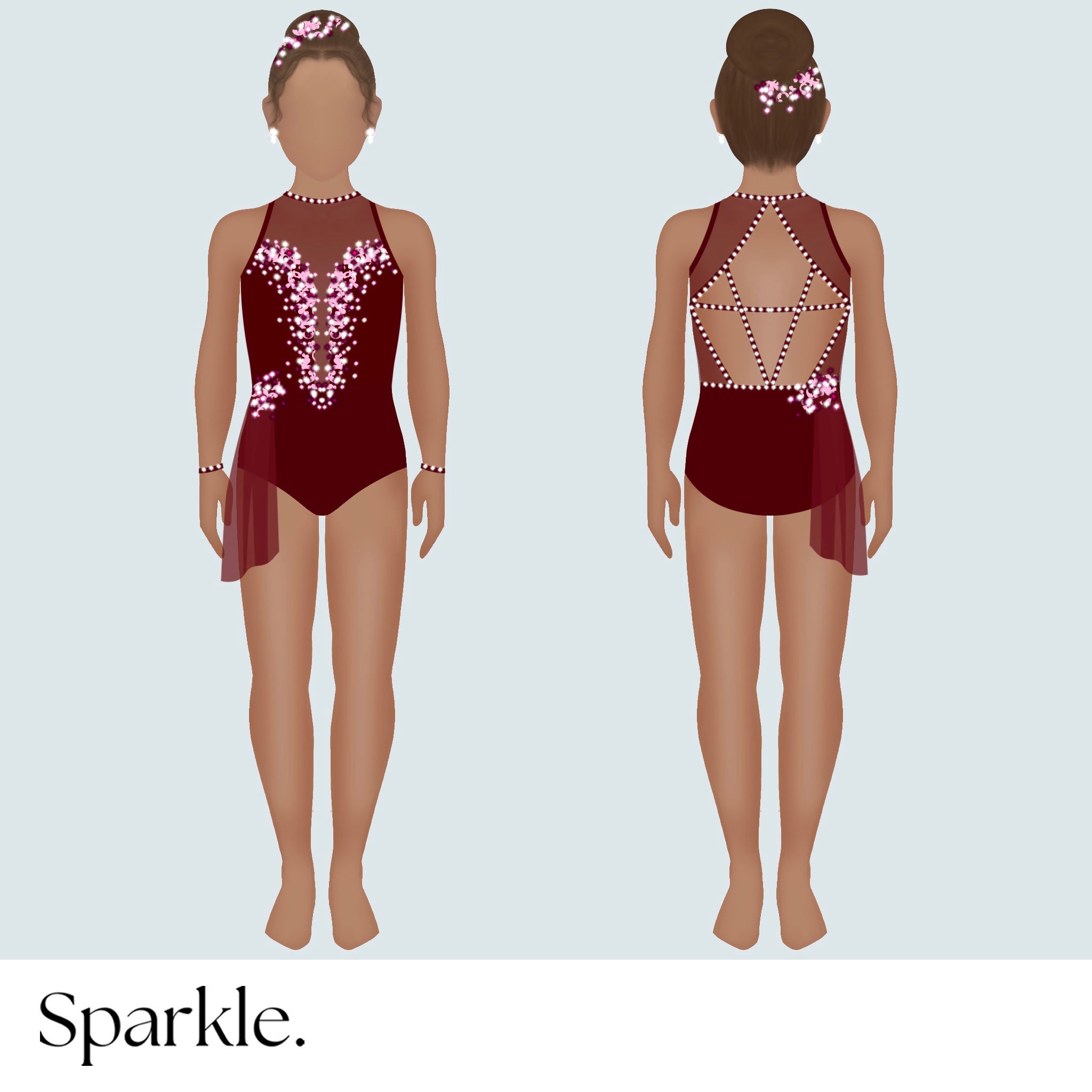 Garnet Grace - CHOOSE CUSTOM COLORS - 25% Deposit to Reserve - Sparkle Worldwide