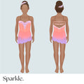 Peach Sunrise - CHOOSE CUSTOM COLORS - 25% Deposit to Reserve - Sparkle Worldwide