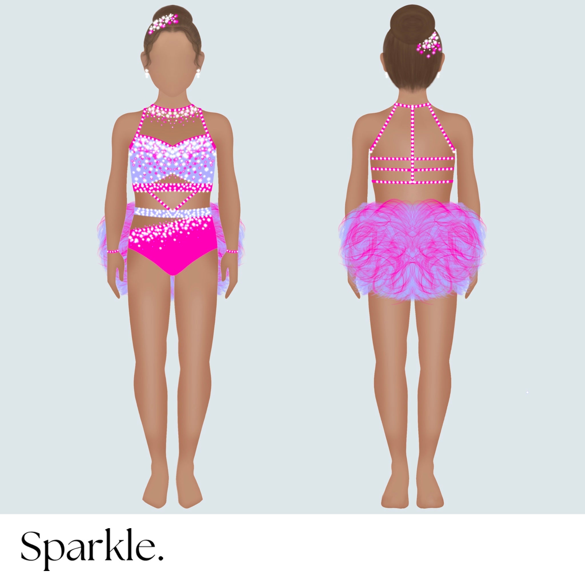 Pretty Princess - CHOOSE CUSTOM COLORS - 25% Deposit to Reserve - Sparkle Worldwide