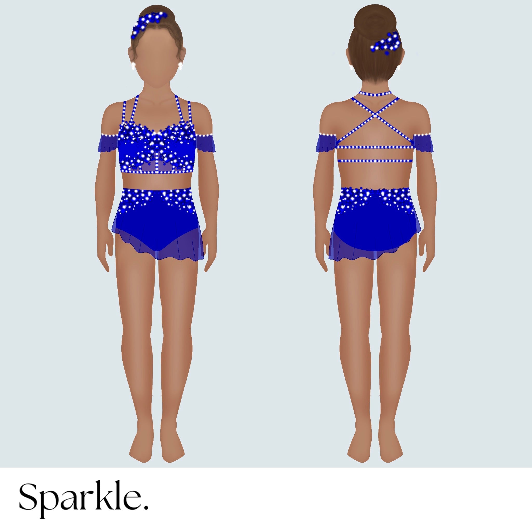 Sapphire Shimmer - CHOOSE CUSTOM COLORS - 25% Deposit to Reserve - Sparkle Worldwide