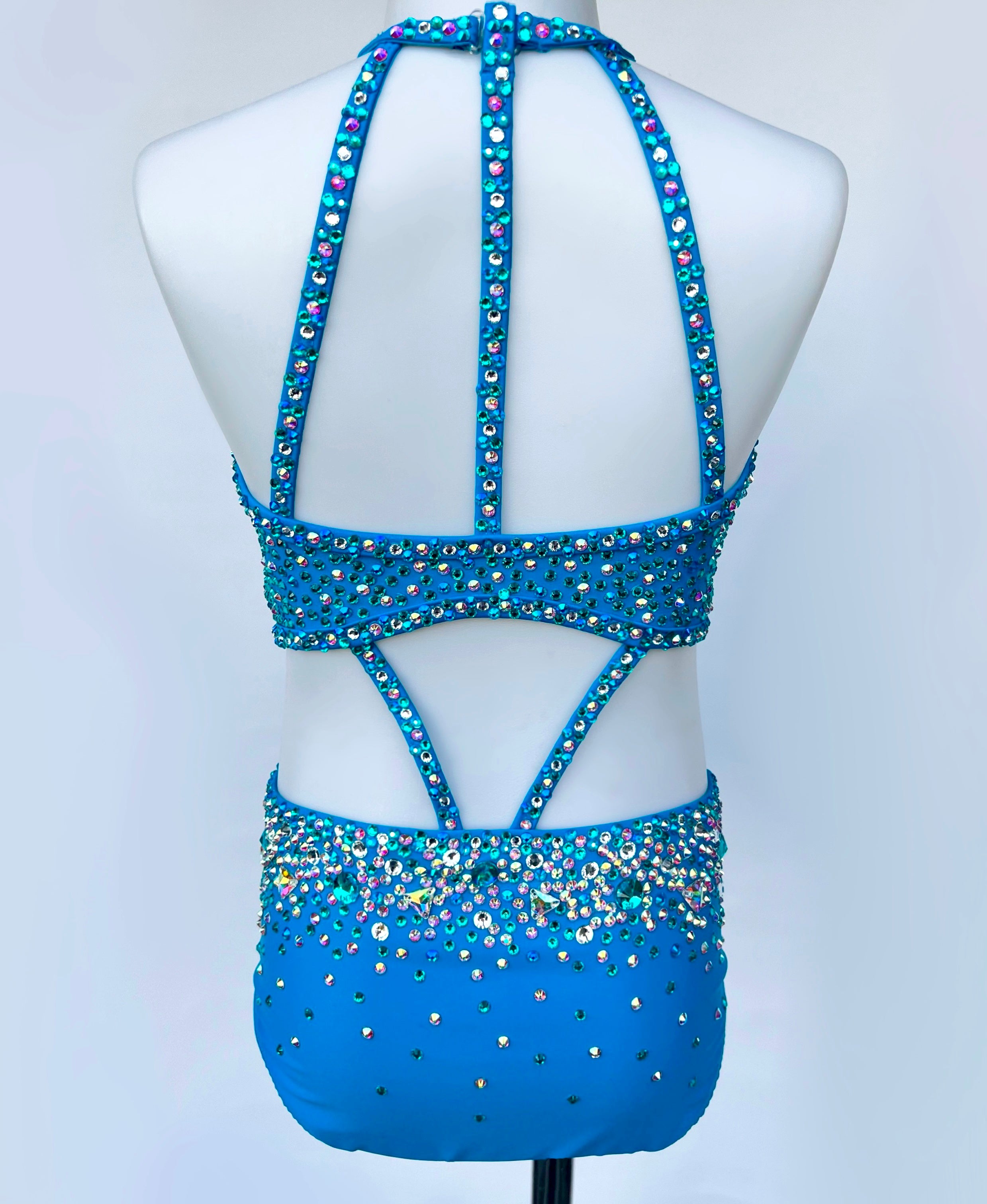 Size 10 | Sparkle Blue Jazz Dance Costume