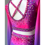 Child 10 | Pink & Purple Ombre Jazz Costume - Sparkle Worldwide