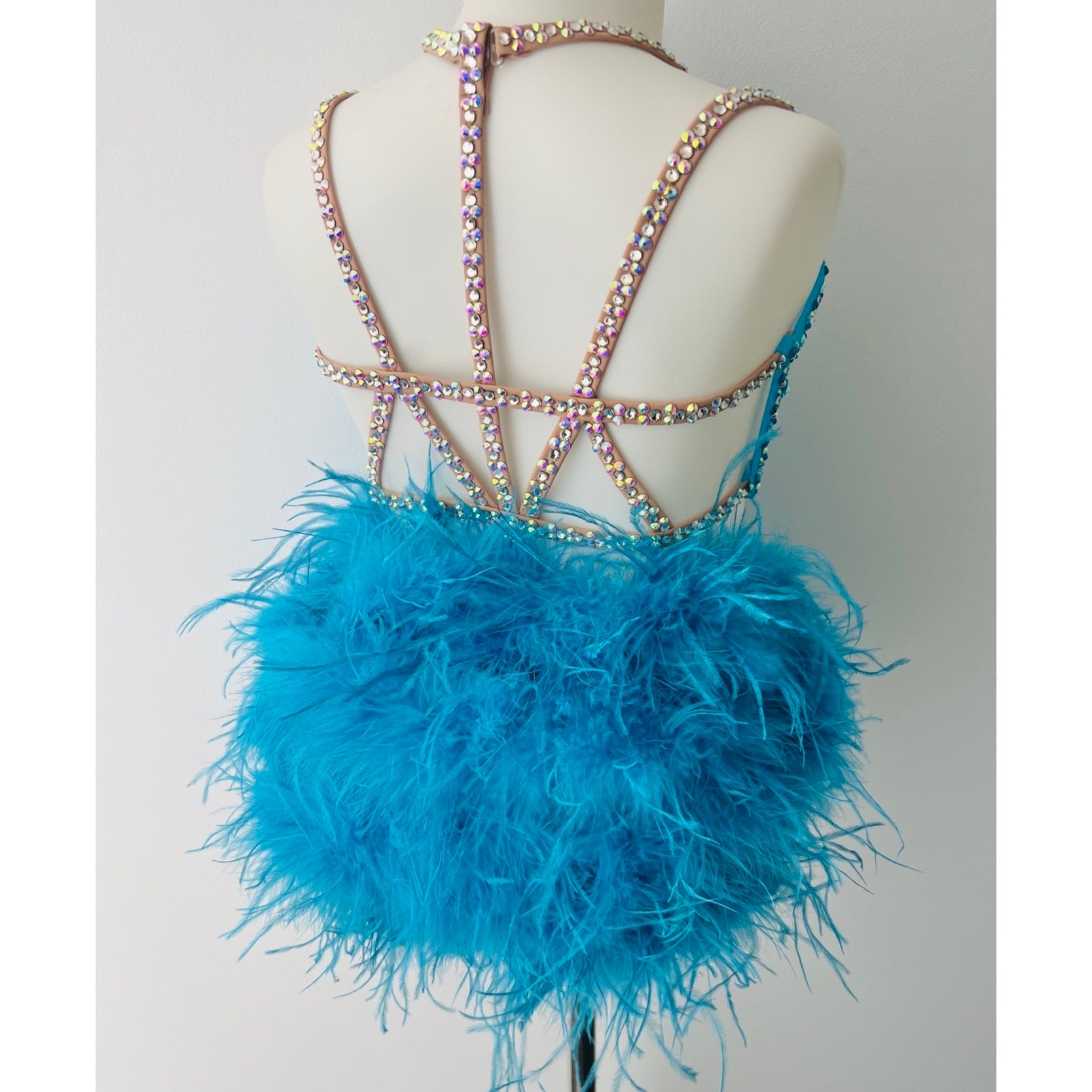 Child 10 | Turquoise Shimmer Jazz Dance Costume - Sparkle Worldwide