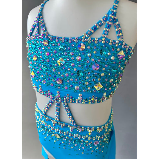 Child 6 | Perfect Blue Jazz Dance Costume - Sparkle Worldwide