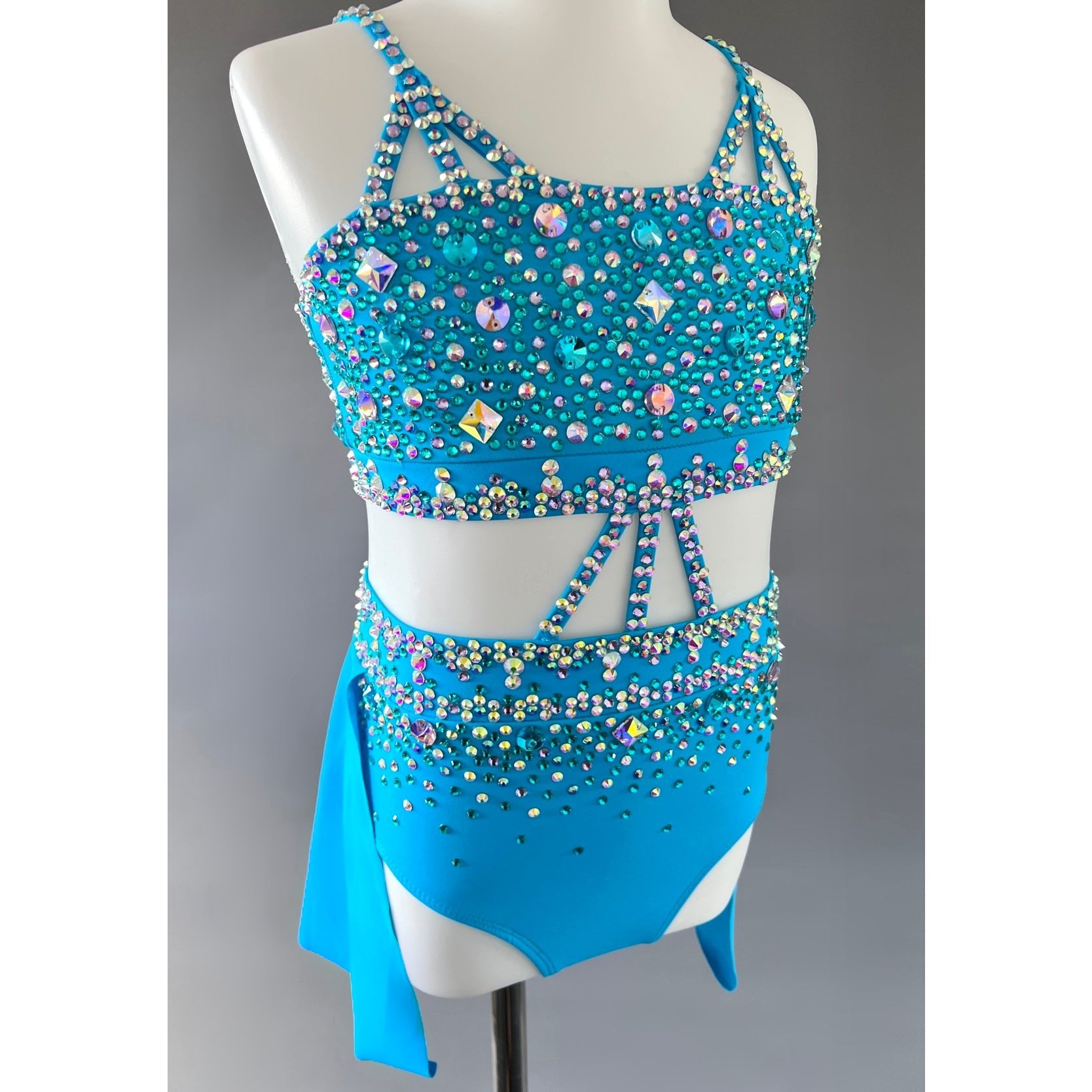 Child 6 | Perfect Blue Jazz Dance Costume - Sparkle Worldwide