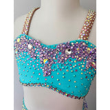 Child 8 | Aqua and Lavender Lyrical Costume - Sparkle Worldwide