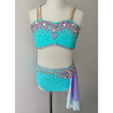 Child 8 | Aqua and Lavender Lyrical Costume - Sparkle Worldwide