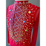 Child 8 | Ruby Red Jazz Dance Costume - Sparkle Worldwide