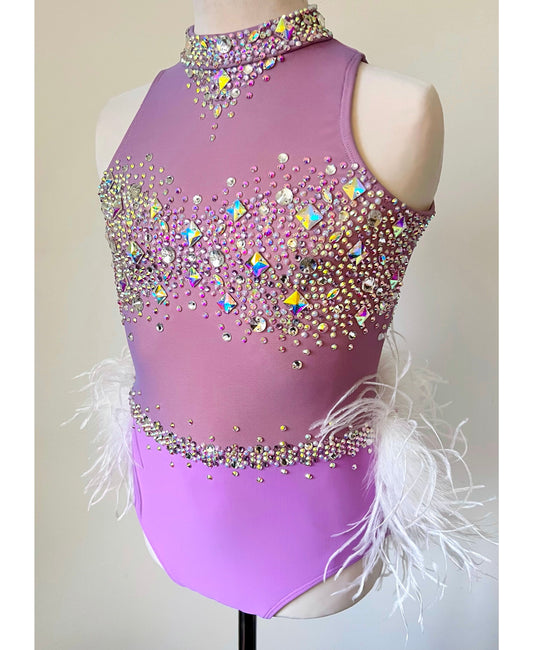 Size 12 | Light Orchid Jazz Dance Costume - Sparkle Worldwide