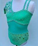 Size 12 | Mint Jazz Dance Costume - Sparkle Worldwide