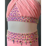 Size 6 | Warm Pink Dance Costume - Sparkle Worldwide