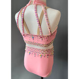 Size 6 | Warm Pink Dance Costume - Sparkle Worldwide