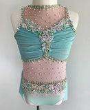 Size 8 | Mint & White Lyrical Dance Costume - Sparkle Worldwide