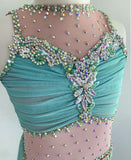 Size 8 | Mint & White Lyrical Dance Costume - Sparkle Worldwide