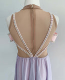 Size 8 | Pale Pink & Lilac Lyrical Dance Costume - Sparkle Worldwide